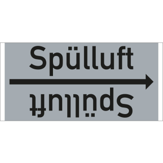 Rohrleitungsband: Spülluft, DIN 2403, für Rohre ab Ø 15 mm, Folie selbstklebend, 33 m/Rolle