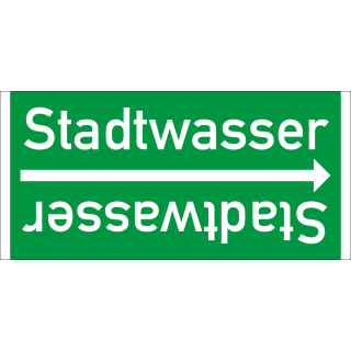 Rohrleitungsband: Stadtwasser, DIN 2403, für Rohre ab Ø 15 mm, Folie selbstklebend, 33 m/Rolle