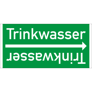 Rohrleitungsband: Trinkwasser, DIN 2403, für Rohre ab Ø 15 mm, Folie selbstklebend, 33 m/Rolle