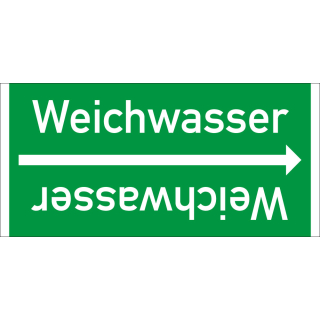 Rohrleitungsband: Weichwasser, DIN 2403, für Rohre ab Ø 15 mm, Folie selbstklebend, 33 m/Rolle
