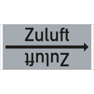 Rohrleitungsband: Zuluft, DIN 2403, für Rohre ab Ø 15 mm, Folie selbstklebend, 33 m/Rolle