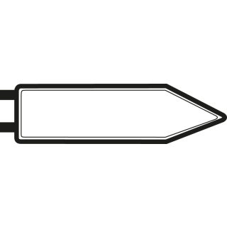 Rohrrahmen für Verkehrszeichen Typ FS für Bandbefestigung, für Schilderformat 350 mm x 1400 mm, 1 Stück