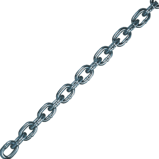 Rundstahl-Gütekette, DIN 766, Bruchkraft 16 KN, Ø 8 mm, 1 m / VE