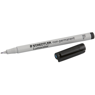 STAEDTLER Faserschreiber Lumocolor non-permanent, schwarz, 0,6mm fein, 1 Stück