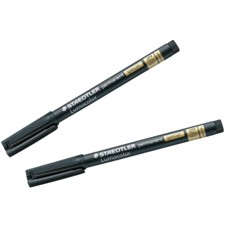 STAEDTLER Faserschreiber Lumocolor permanent special, schwarz, 0,4mm superfein, 1 Stück