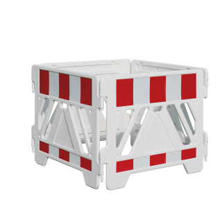 Schachtschutzgitter Blitz mit Folie Typ 1, erweiterbar, Kunststoff, 1050 mm x 1250 mm x 1250 mm, 1 Stück