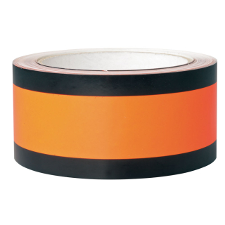Schilderneutralisierungsband, tagesleuchtend RK 612, orange-schwarz, 50 mm, 33 m / Rolle