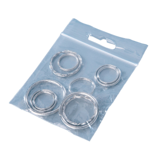 Schlüsselringe, silber, Stahl, Ø 30 mm, 10 St./Verpackungseinheit