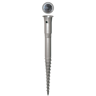 Schraubfundament KSF E 89, für Ø 60 mm Pfosten, Stahl, 550 mm, 1 Stück