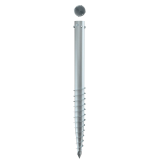 Schraubfundament KSF E 89, für Ø 76 mm Pfosten, Stahl, 800 mm, 1 Stück