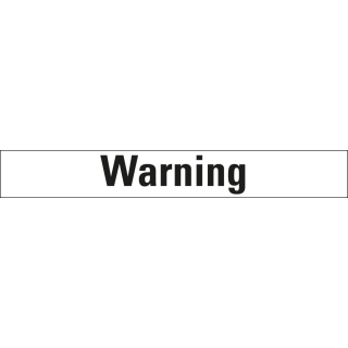 Signalwort Warning Für Gefahrensymbole nach GHS, Folie selbstklebend, 26 x 10 mm, 20 St./Bogen