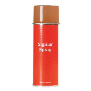 Signierspray mit Abdeckfunktion, braun-beige, 400 ml / Flasche