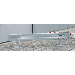 Start-Set Stahlschutzplanken Typ B, zum Aufdübeln, Stahl feuerverzinkt, 2 m