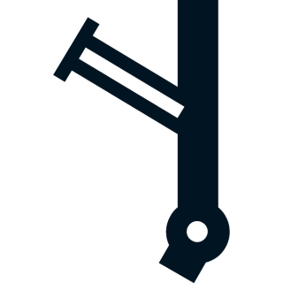 Symbol Schalter handbetätigt für Blindschaltbilder, Folie selbstklebend, 18 mm x 50 mm, 1 Stück