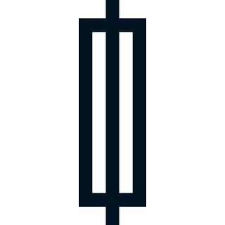 Symbol Sicherung für Blindschaltbilder, Folie selbstklebend, 18 mm x 50 mm, 1 Stück
