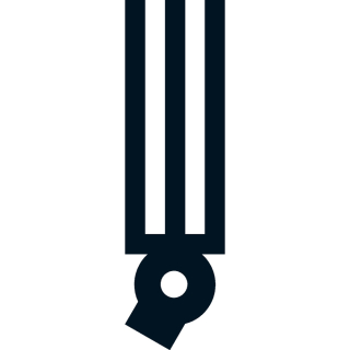 Symbol Sicherungstrenner für Blindschaltbilder, Folie selbstklebend, 18 mm x 50 mm, 1 Stück