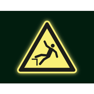 Warnschild Absturzgefahr