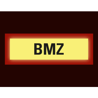 Permalight Power Feuerwehrschild: BMZ, verschiedene Größen und Materialien