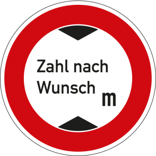 VKZ Verbot f.Höhe,ZnW,AL RA1i,Ø600mm