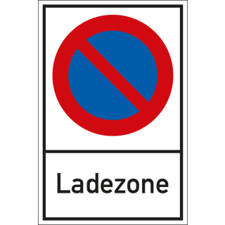 Verb.schild Ladezone,AL,400x600mm