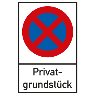 Verb.schild Privatgrundst.,AL,400x600mm