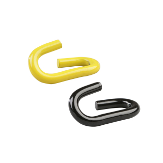 Verbindungsglieder, gelb-schwarz, Stahl, Ø 6 mm, 20 St. / Verpackungseinheit