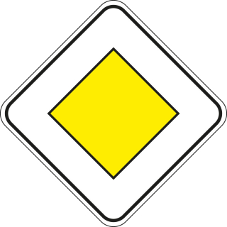 Verkehrszeichen-Nr. 306, Vorfahrtsstraße, Aluminium reflektierend RA1, 600 x 600 mm, 1 Stück