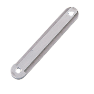 Wandclip für Sicherheits-Gurtpfosten, 2 Bohrungen, Edelstahl, 67 mm x 10 mm x 4 mm, 1 Stück