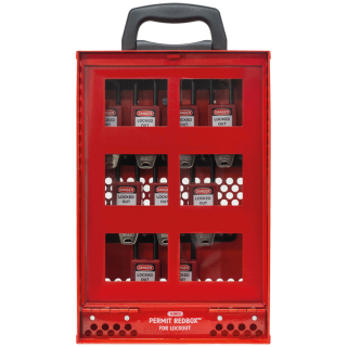ABUS Permit Redbox B810 zur Aufbewahrung und Transport, rot