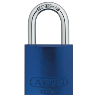 ABUS Vorhangschloss Aluminium 72/40, inklusive 2 Schlüssel, Bügelhöhe 27 mm, verschiedene Farben, 39 x 74 x 19mm