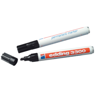 edding Marker 3300, wasserfest, schwarz, 10 St./Verpackungseinheit