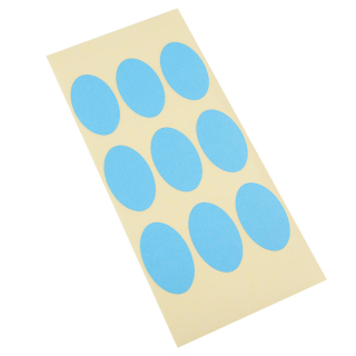 Etiketten zum Selbstbeschriften, oval, hellblau, Papier ablösbar