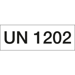 Gefahrgutkennzeichen Diese UN1202 - seewasserbeständige Folie
