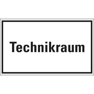 Hinweisschild: Technikraum