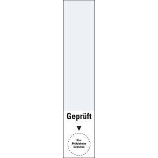 Kabelgrundplakette Geprüft