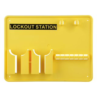 Lockout-Station ohne Inhalt, gelb