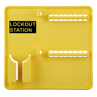 Lockout-Station ohne Inhalt, gelb