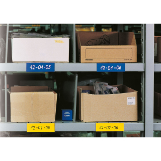 Magnetetikett zum Selbstbeschriften, verschiedene Farben, Magnetfolie, diverse Größen, 100 St./Verpackungseinheit