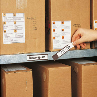 Magnetisches C-Profil, schwarz, Kunststoff, Breite 10 mm bis 50 mm, 50 m/Rolle