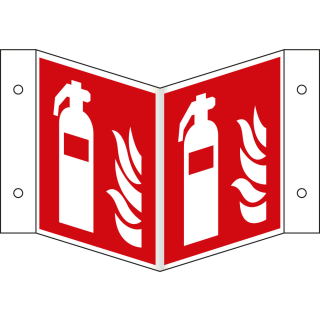 
Nasenschild: Feuerlöscher, rot-weiß, ASR/ISO, Kunststoff oder Aluminium, drei Größen, nur als Einzelstück
