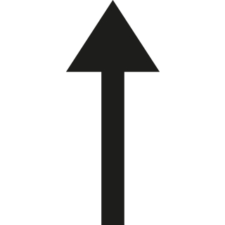 Pfeil für Ziffern und Buchstaben, weiß-schwarz, Folie mit Oberflächenschutz, 10 St./Bogen