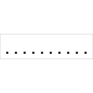 Punkt für Ziffern und Buchstaben, weiß-schwarz, Folie mit Oberflächenschutz, 10 St./Bogen