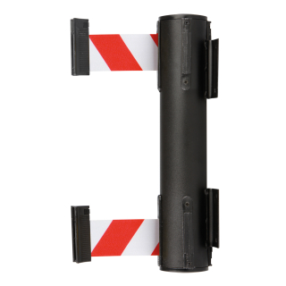 RS-GUIDESYSTEMS Wandkassette Dual, doppelter Auszug, schwarz, Gurt in versch. Farben, 4 m