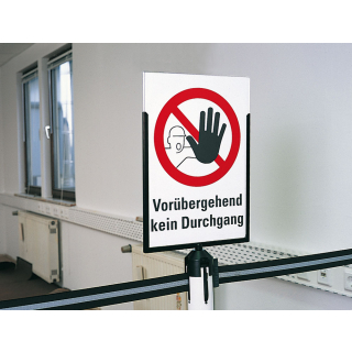 Schilderhalter Indoor, Acrylglas mit Aluminiumrahmen, versch. DIN Formate