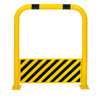 Schutzbügel mit Unterfahrschutz, 425 mm, zum Aufdübeln, zwei Farben, Stahl pulverbeschichtet