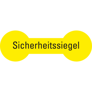 Sicherheitssiegel, gelb