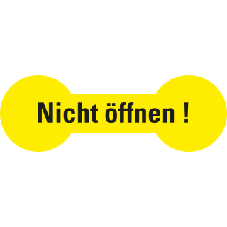 Sicherheitssiegel Nicht öffnen!, gelb