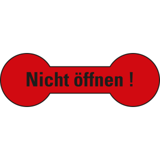 Sicherheitssiegel Nicht öffnen!, rot
