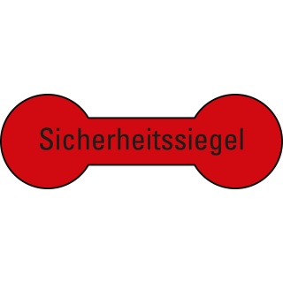 Sicherheitssiegel, rot