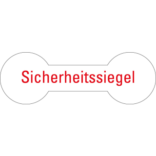 Sicherheitssiegel, weiß